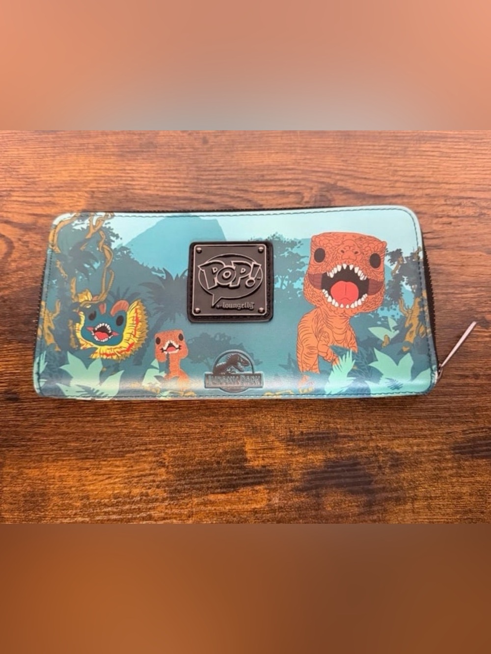 Universal Studios Jurassic Park Loungefly Funko POP! Wallet Dinosaur